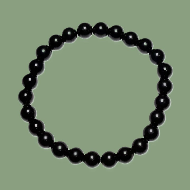Bracelet Homme Obsidienne Noire