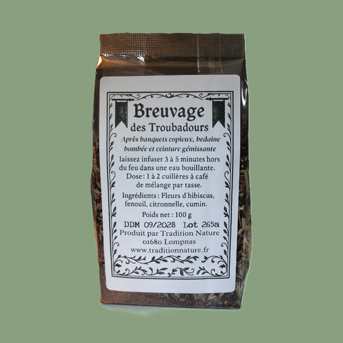 Breuvage des Troubadours – Infusion digestive aux plantes entières