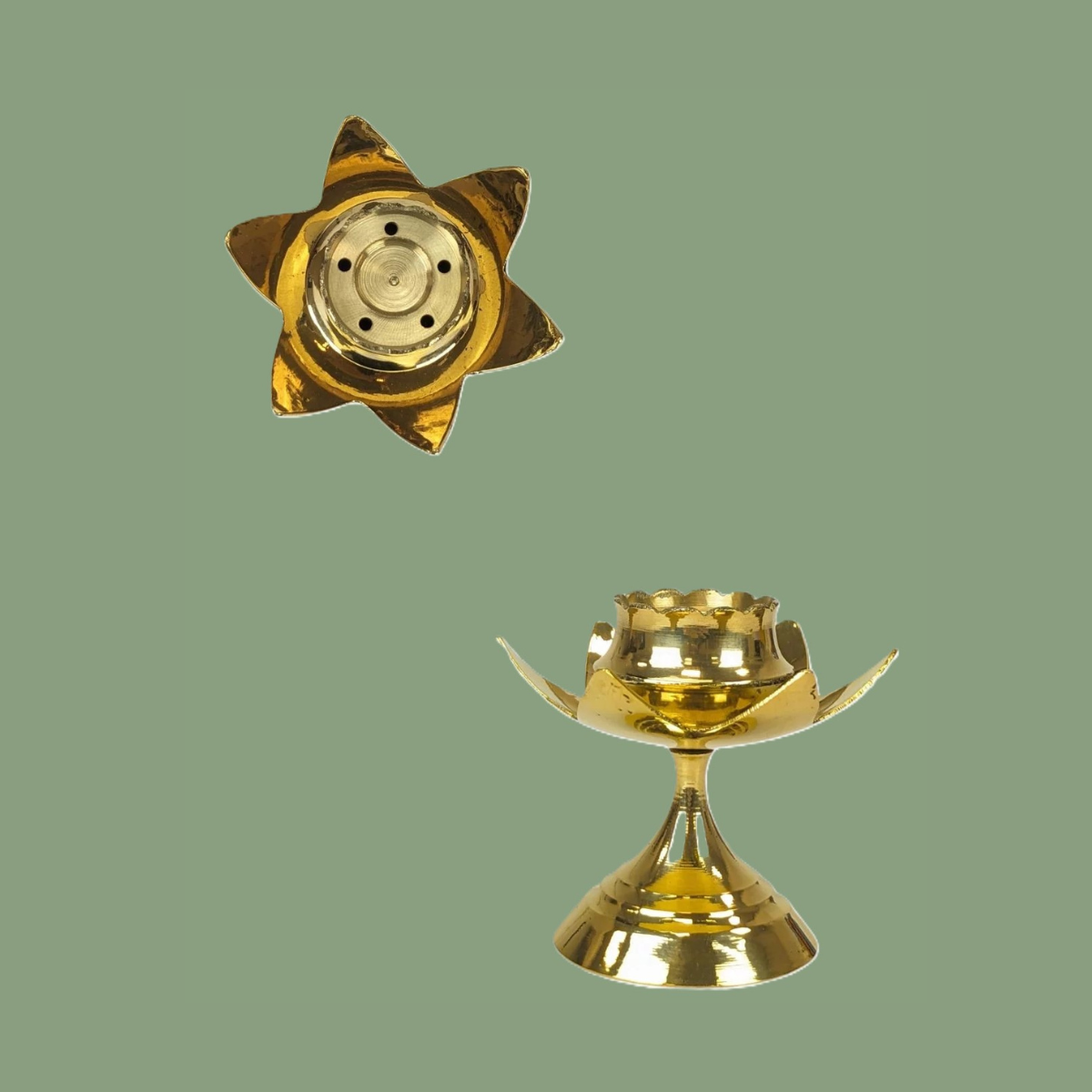 Brûleur de Résine « Lotus » en Bronze