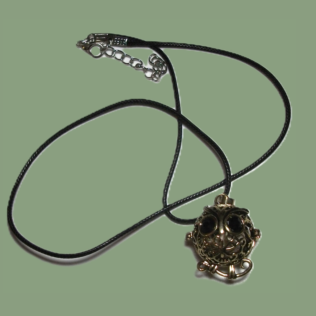 Pendentif hibou diffuseur d'huiles essentielles