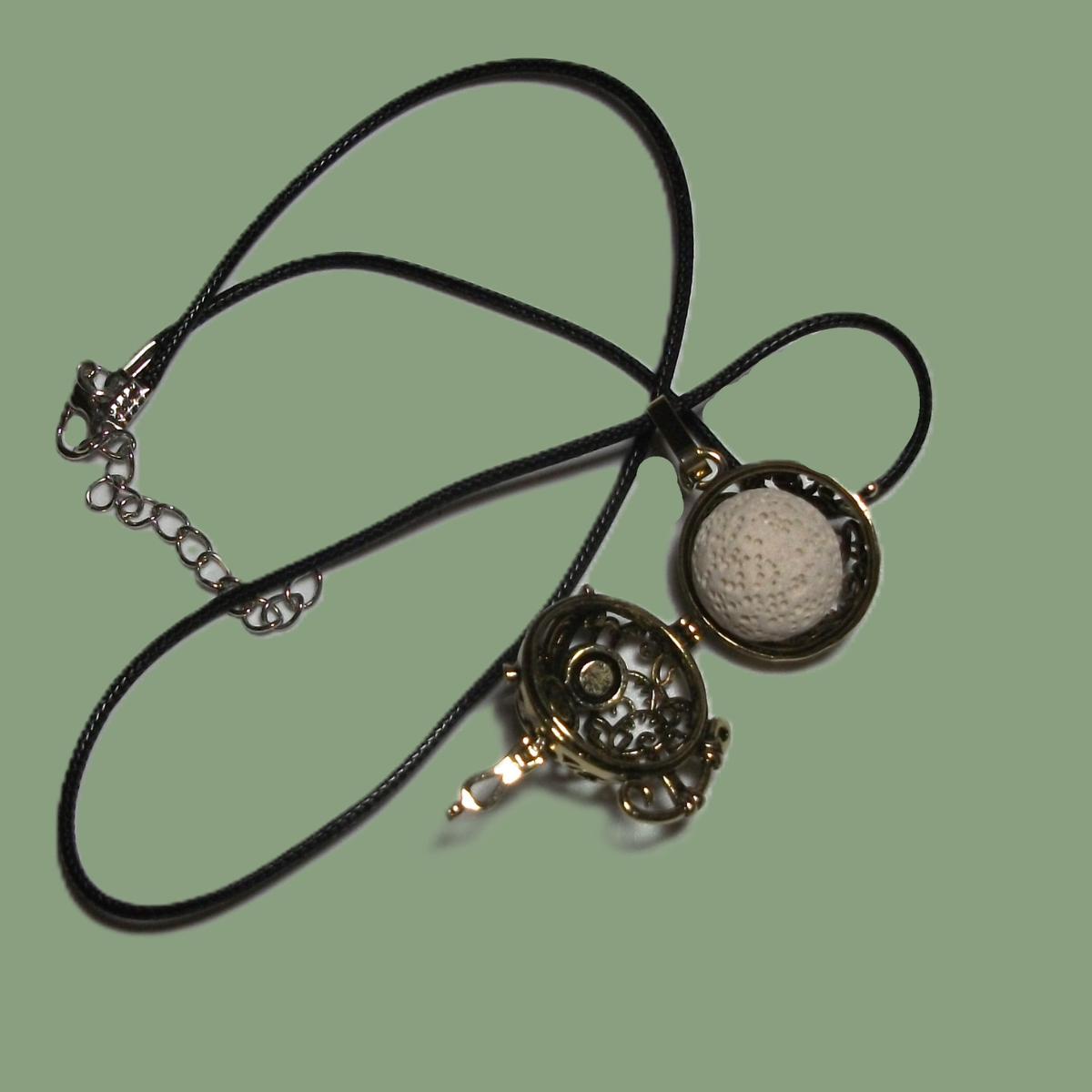 Pendentif hibou diffuseur d'huiles essentielles