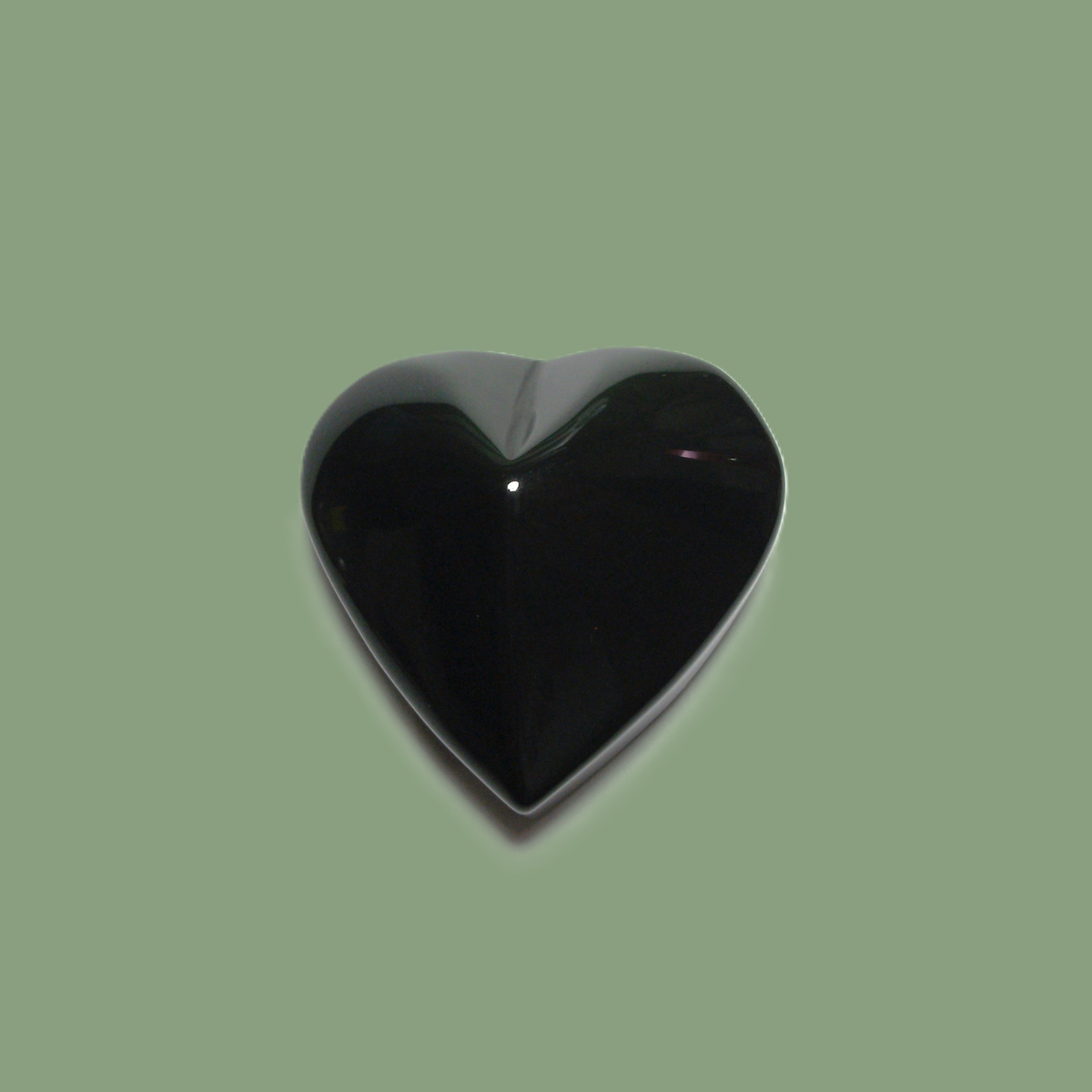 Galet en Forme de Cœur en Obsidienne Œil Céleste