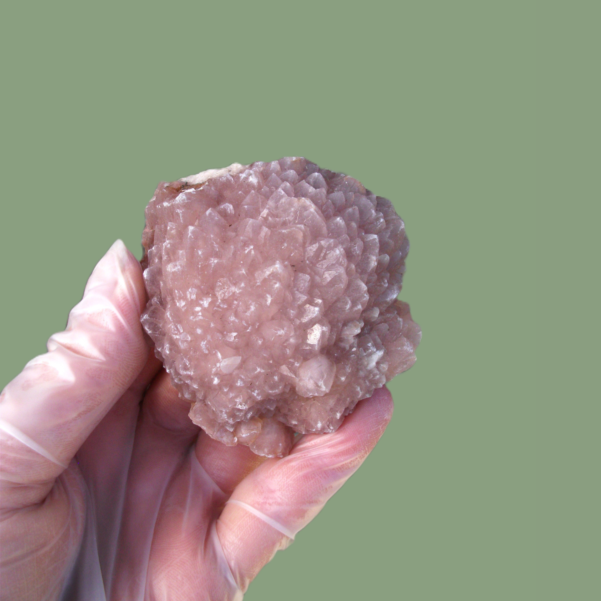 Pierre Brute de Quartz Rose Cristallisé