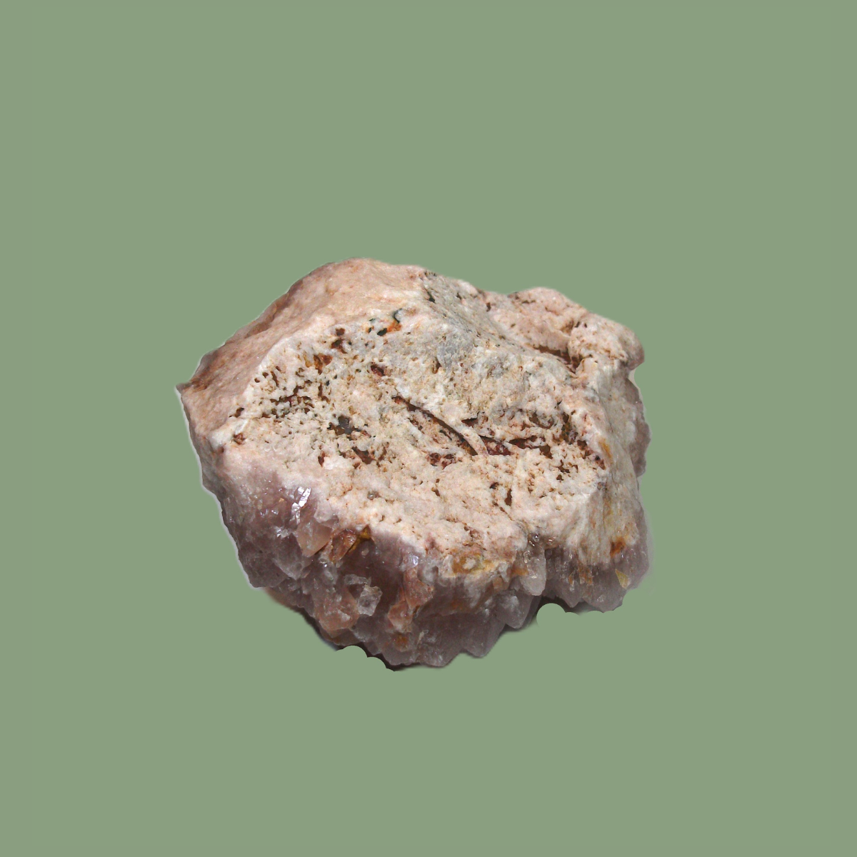 Pierre Brute de Quartz Rose Cristallisé