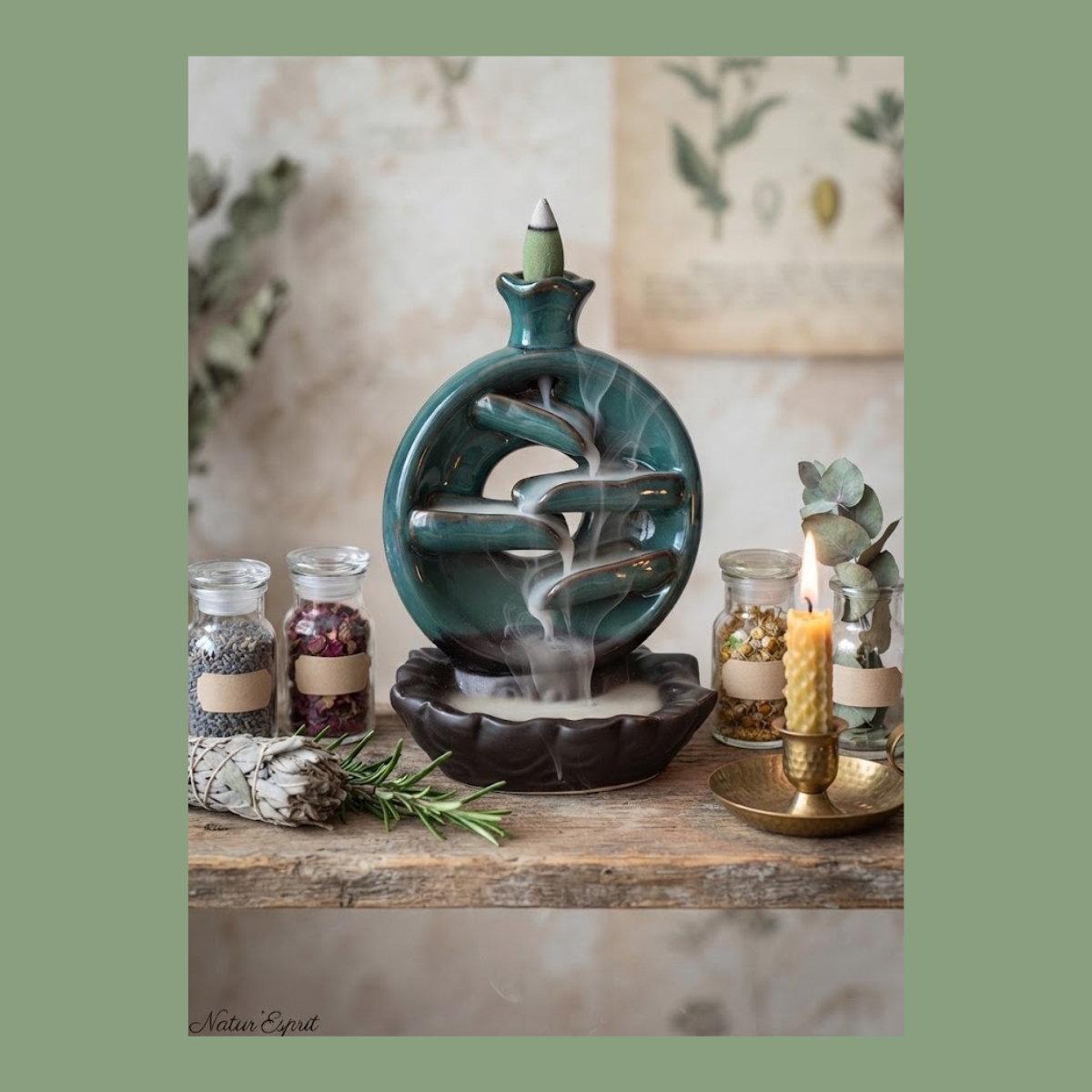 Cascade Donut – Porte-Encens « Reflux de Fumée » (Backflow)