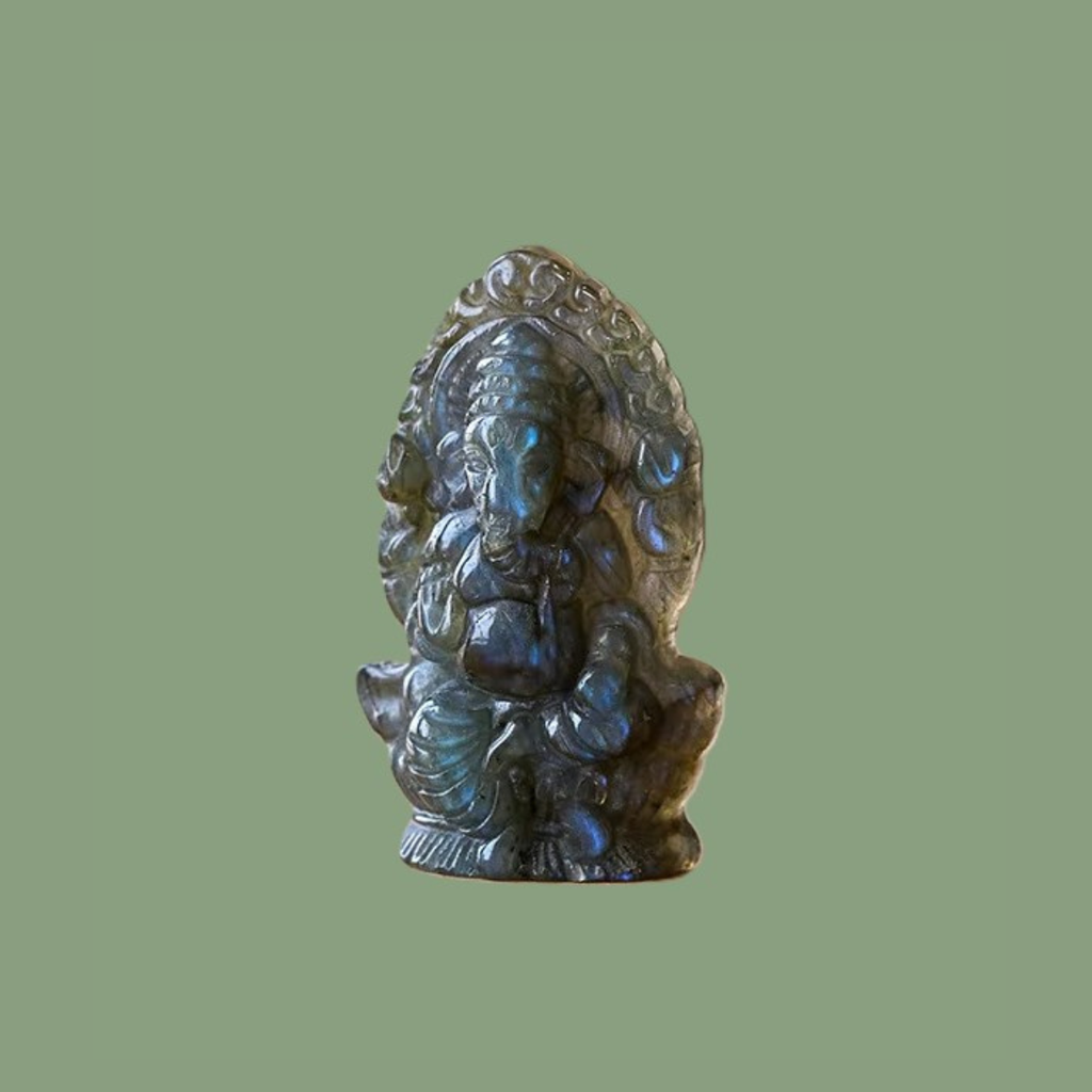 Statuette Ganesh en Labradorite