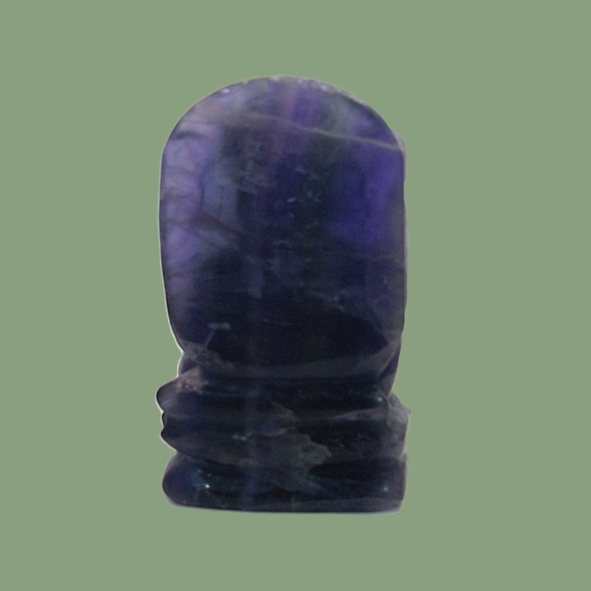 Statuette Ganesh en Fluorine Violette