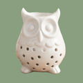 Brûleur de Parfum en Céramique Hibou — Compatible Fondants
