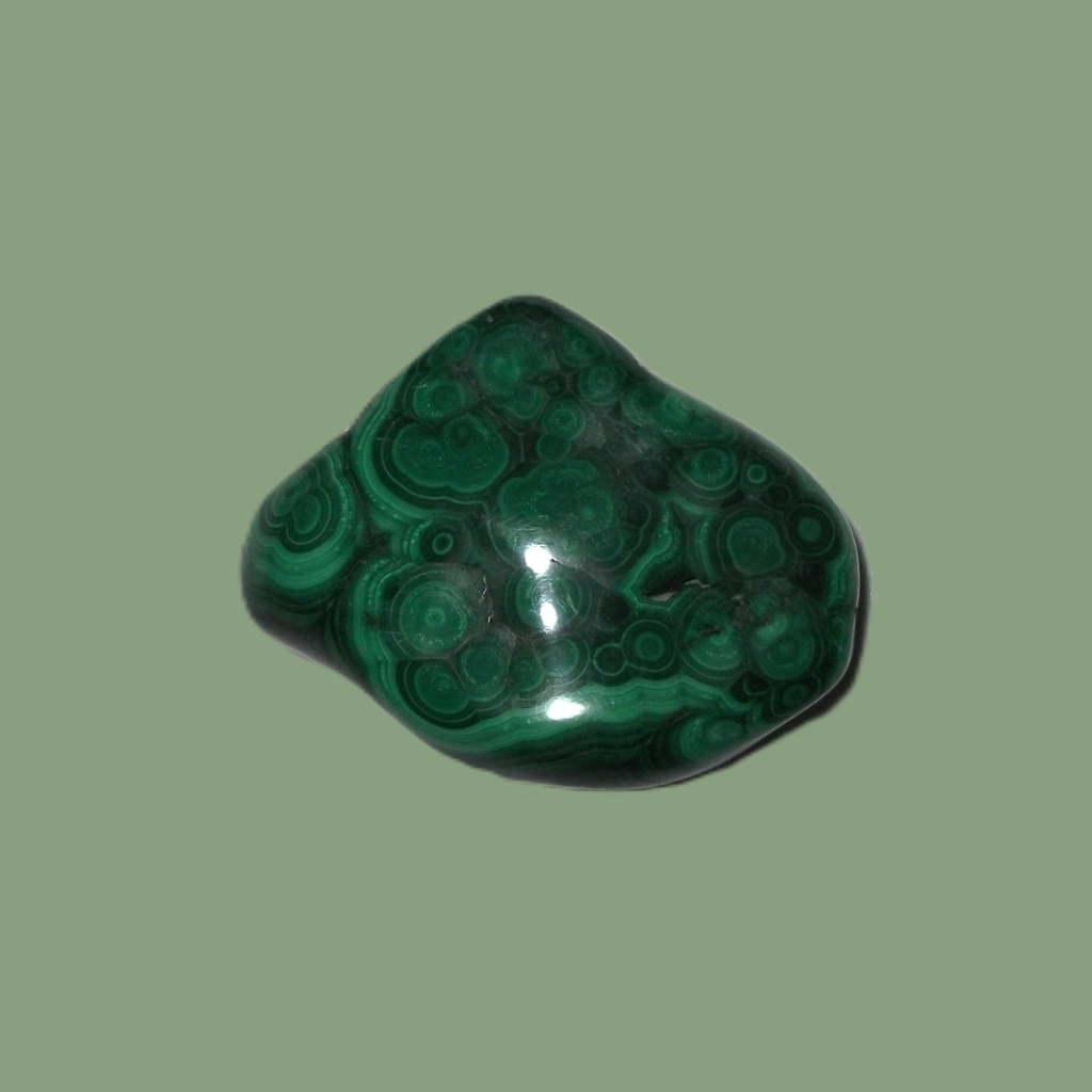 Malachite naturelle polie