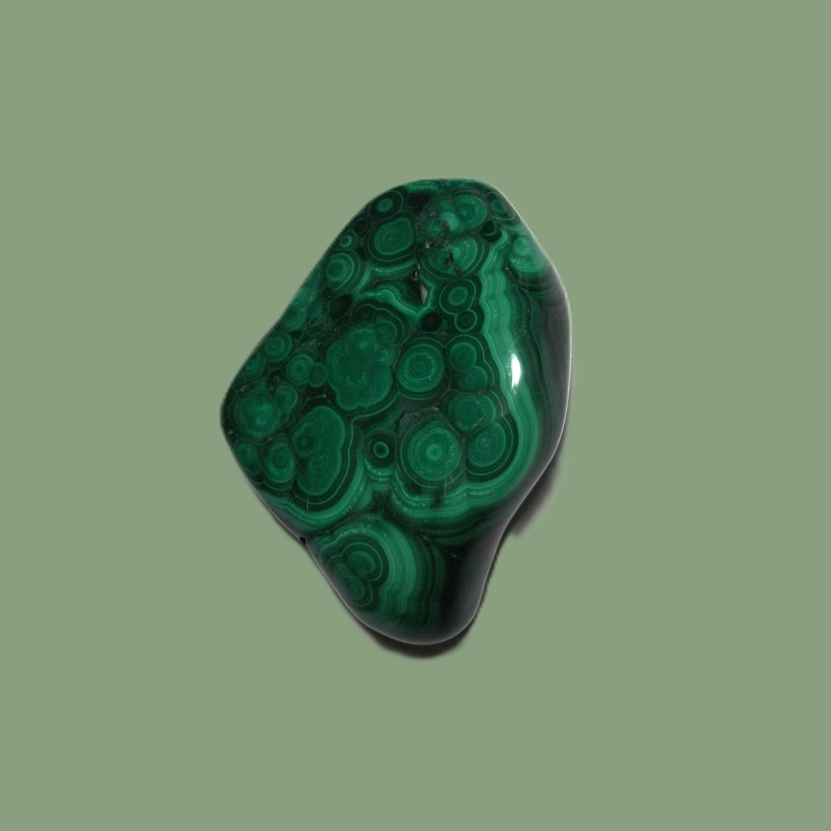 Malachite naturelle polie
