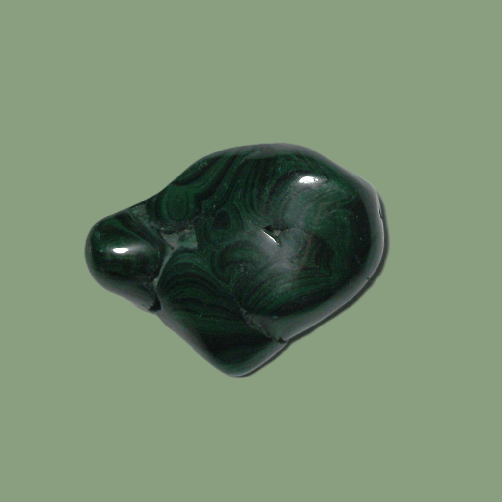 Malachite naturelle polie