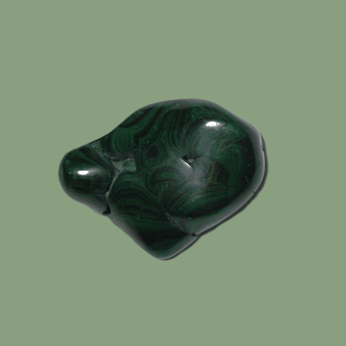 Malachite naturelle polie