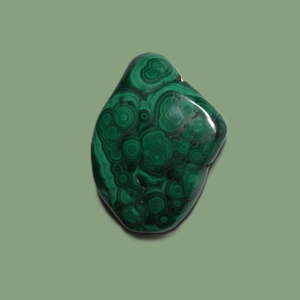 Malachite naturelle polie