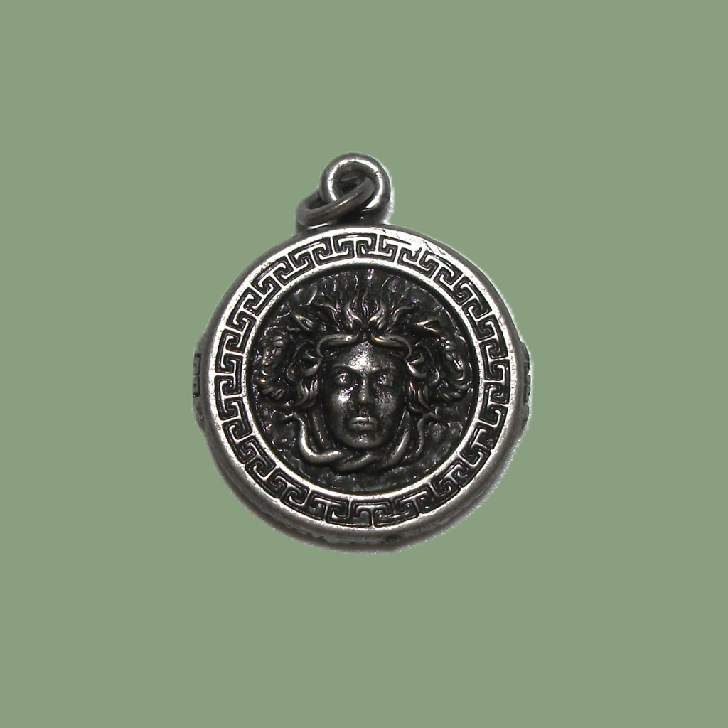 Pendentif Méduse Grecque Argenté