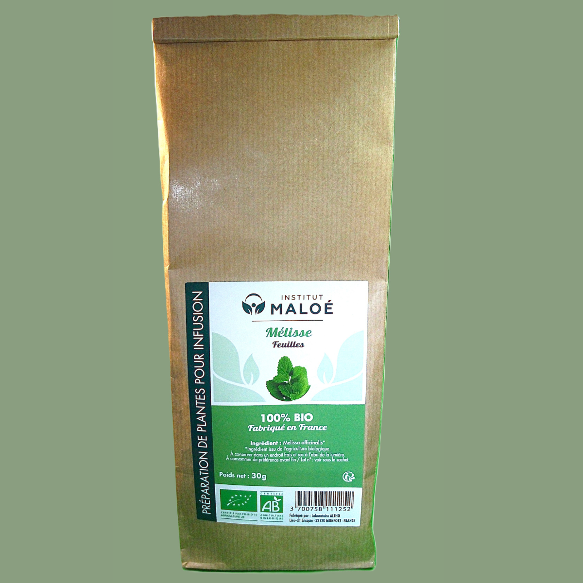 Plante Mélisse Officinale Bio — Sachet vrac 30g