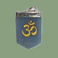 Pendentif en quartz bleu Om