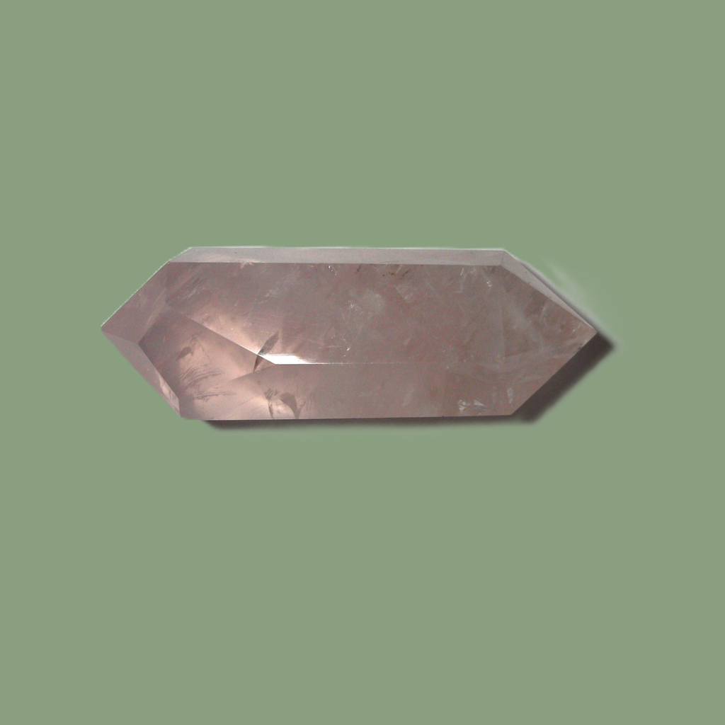 Pointe Bi-Terminée en Quartz Rose