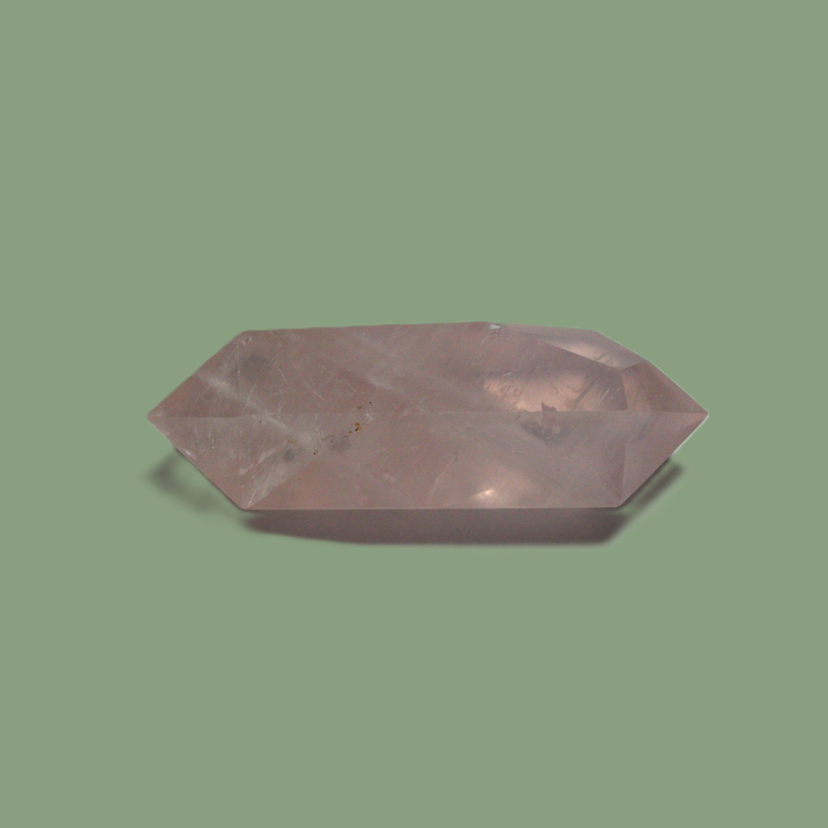 Pointe Bi-Terminée en Quartz Rose