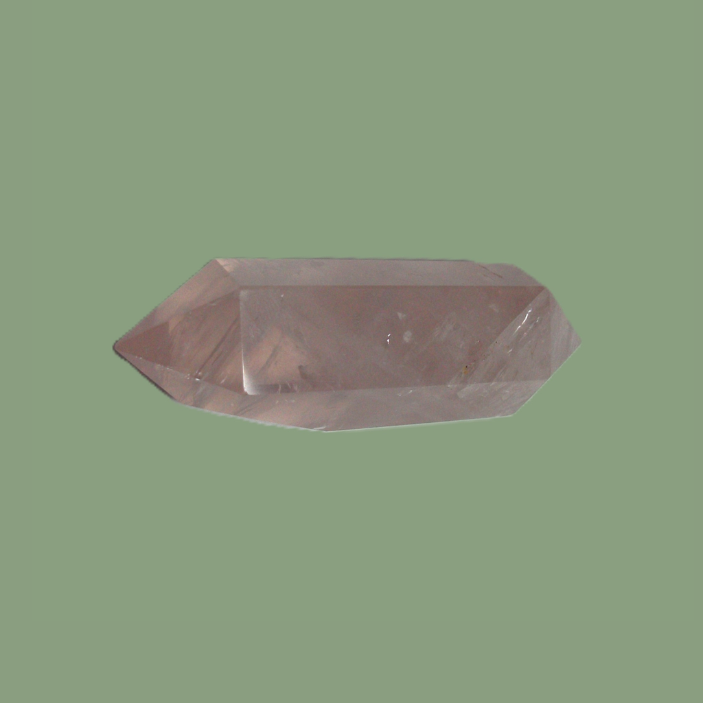 Pointe Bi-Terminée en Quartz Rose