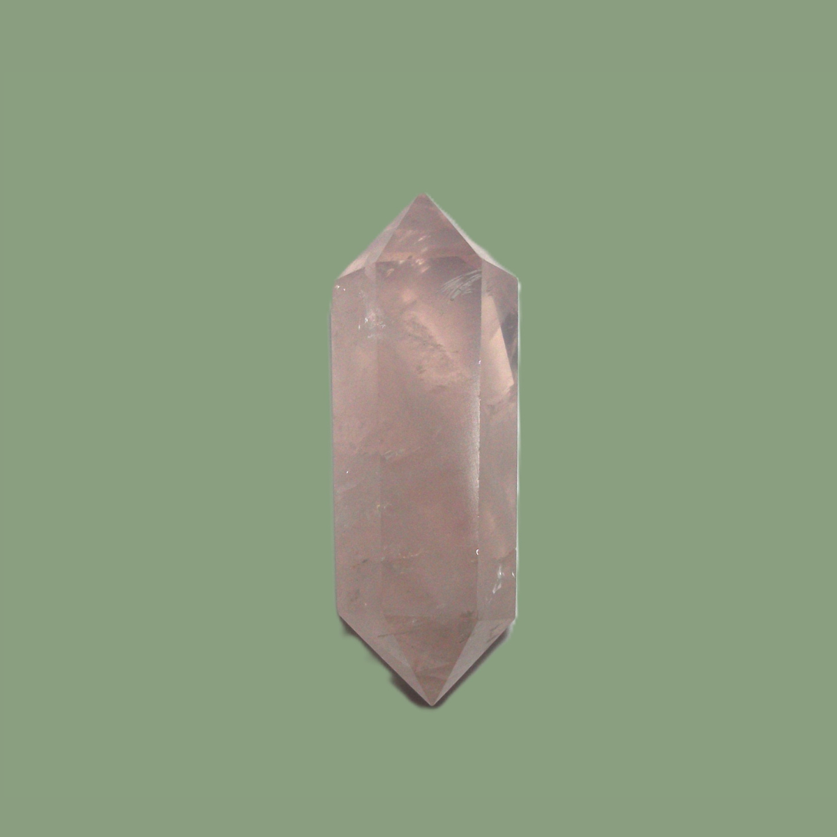Pointe Bi-Terminée en Quartz Rose