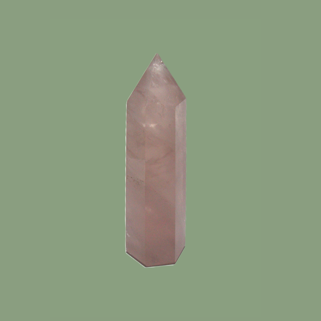 Pointe Polie en Quartz Rose d’Afrique du Sud