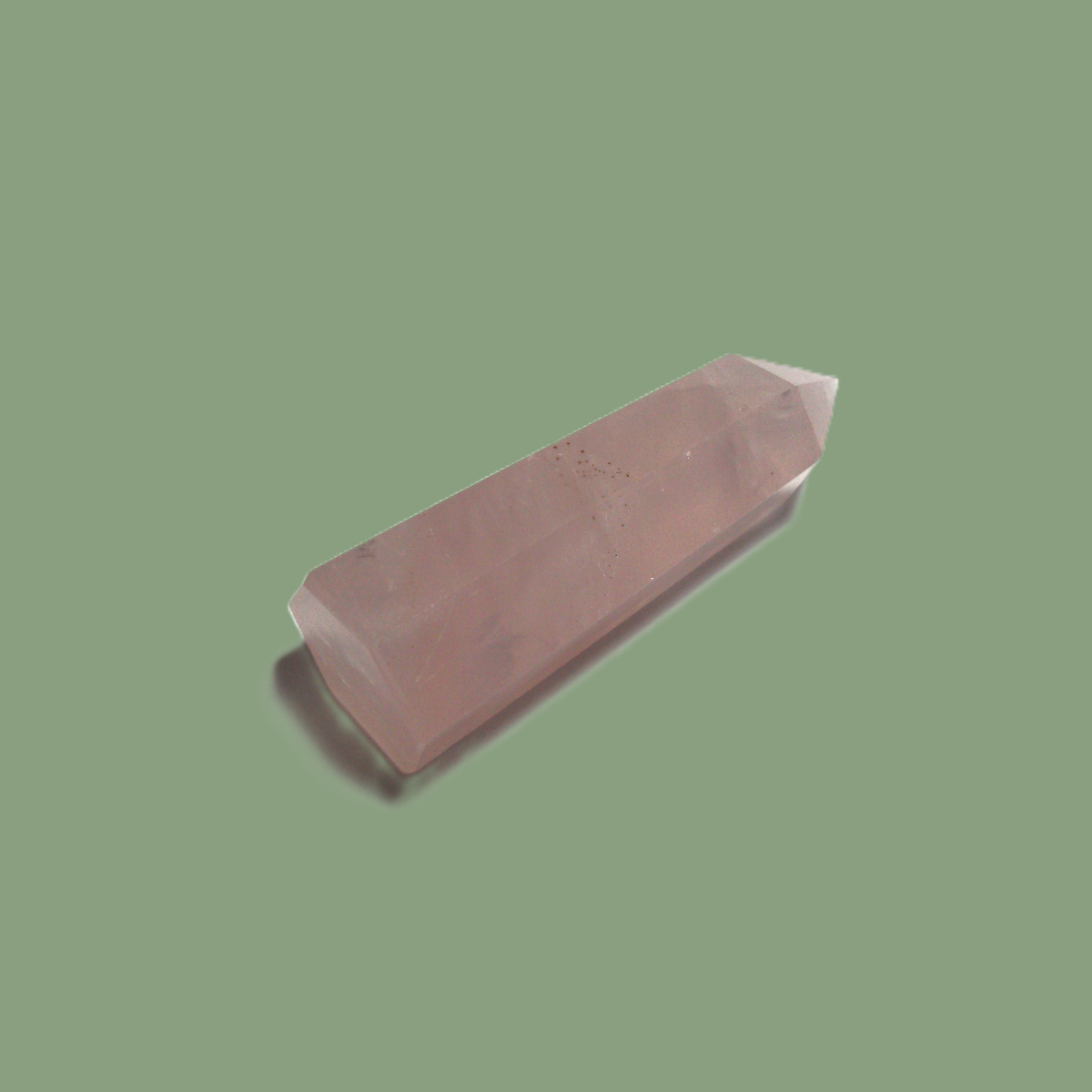 Pointe Polie en Quartz Rose d’Afrique du Sud