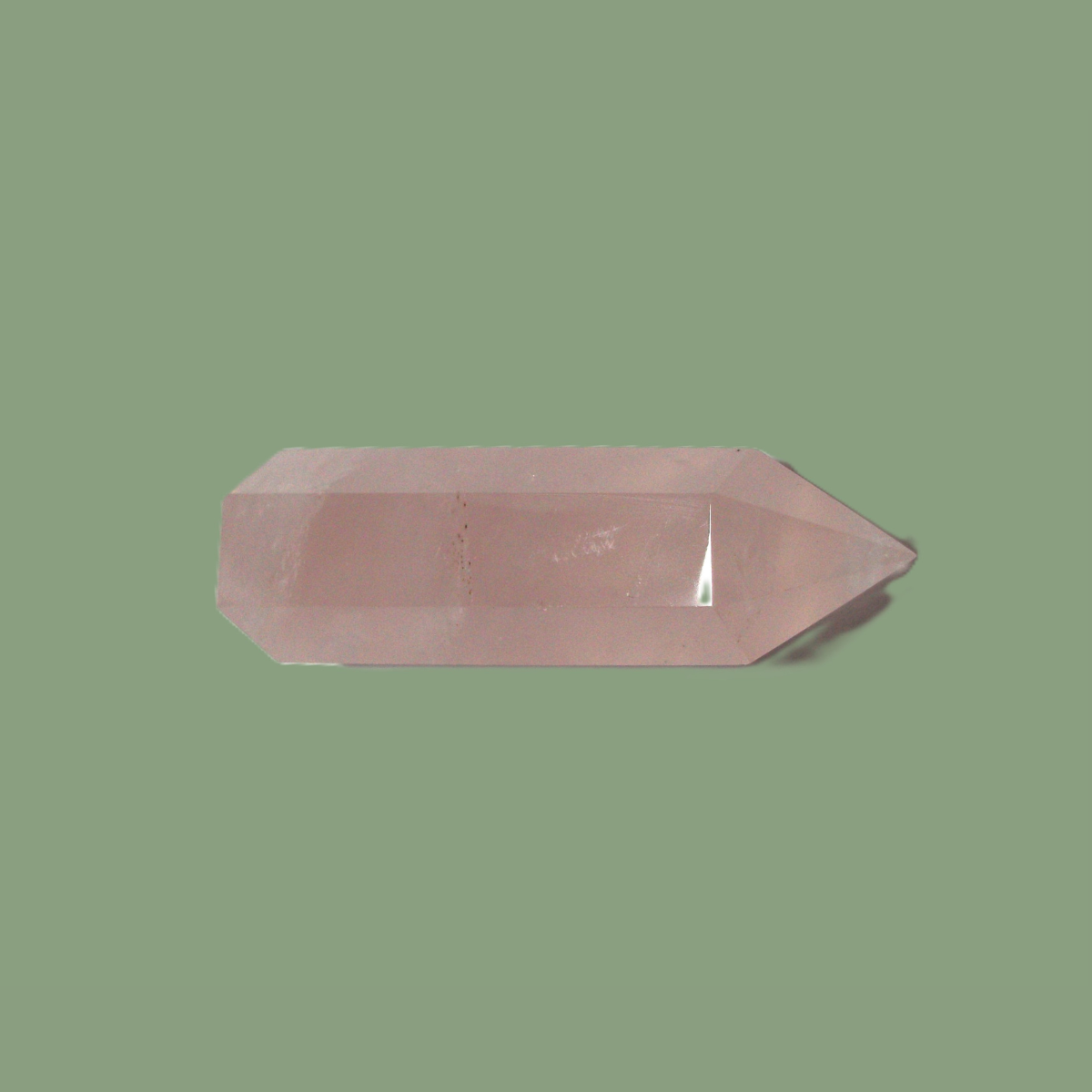 Pointe Polie en Quartz Rose d’Afrique du Sud