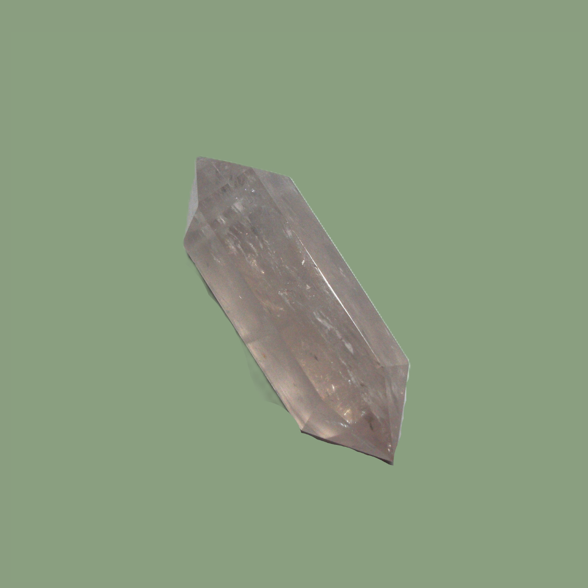 Pointe Bi-Terminée en Quartz Rose d'Afrique du Sud