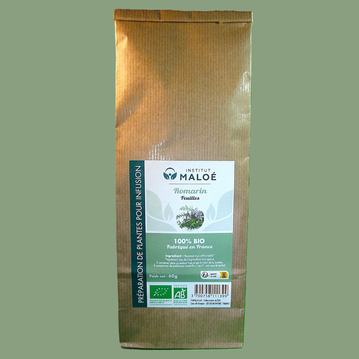 Plante Romarin Officinal Bio — Sachet vrac 60g