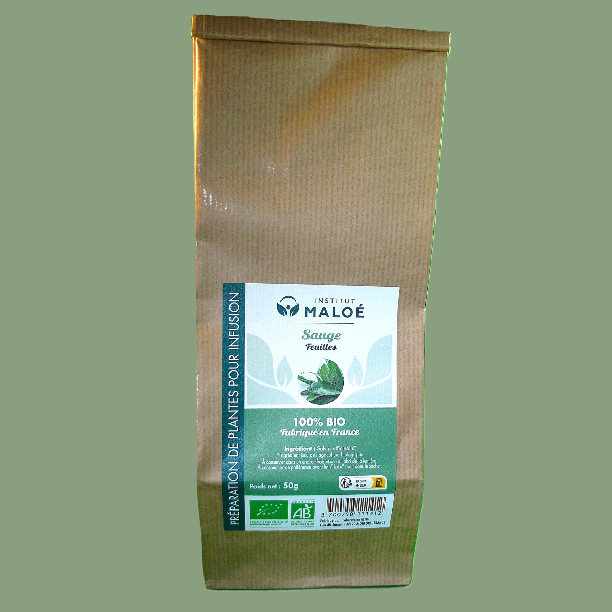 Plante Sauge Officinale Bio — Sachet vrac 50g