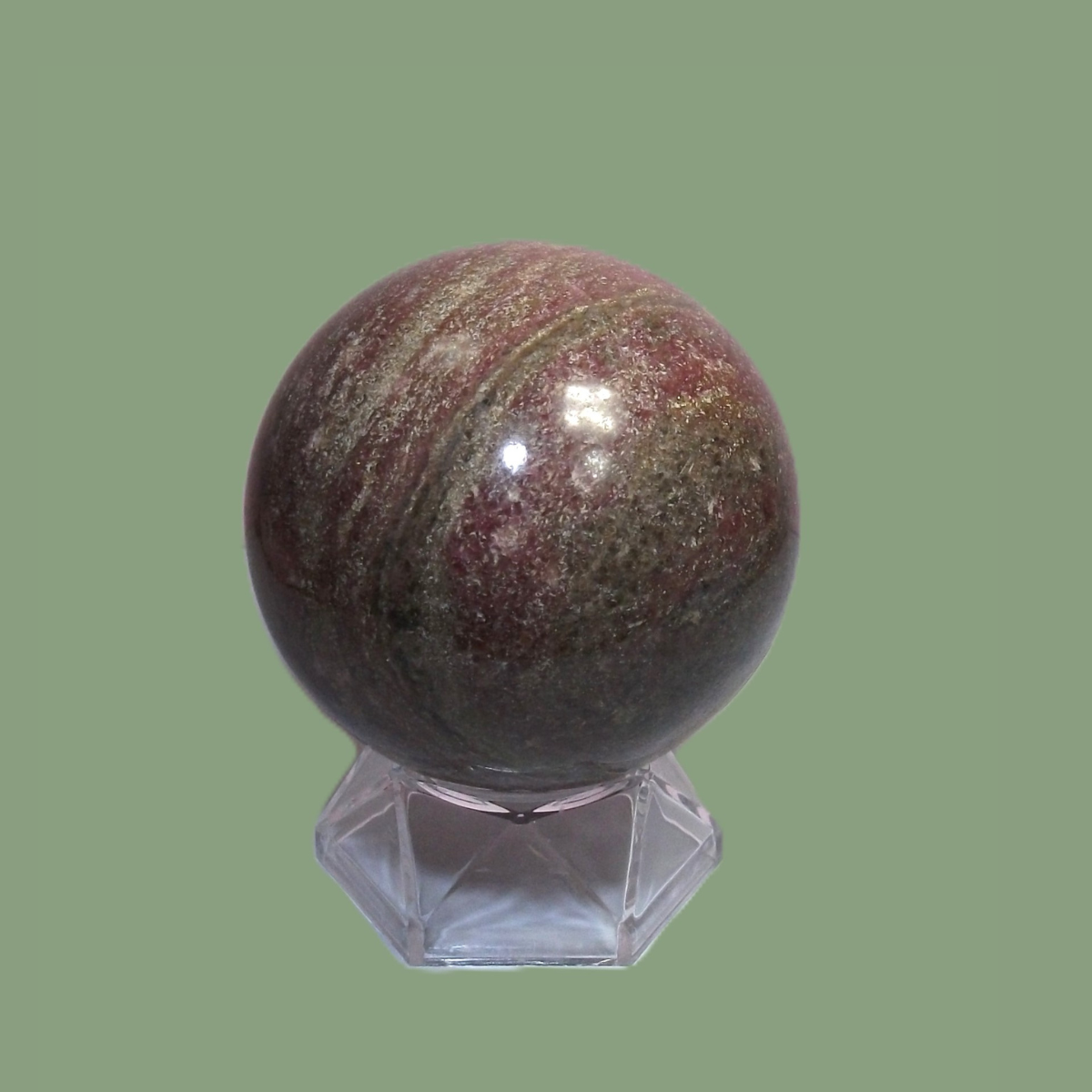 Sphère en Rhodonite
