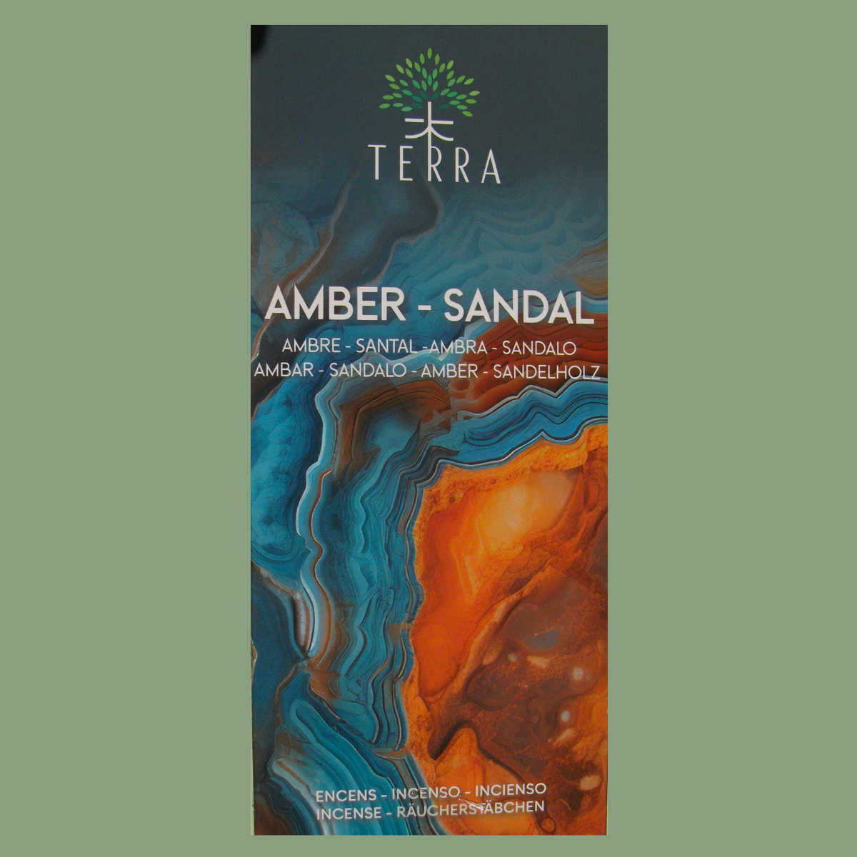 Encens Naturel Sans Charbon Hexa « Ambre & Santal » – Terra