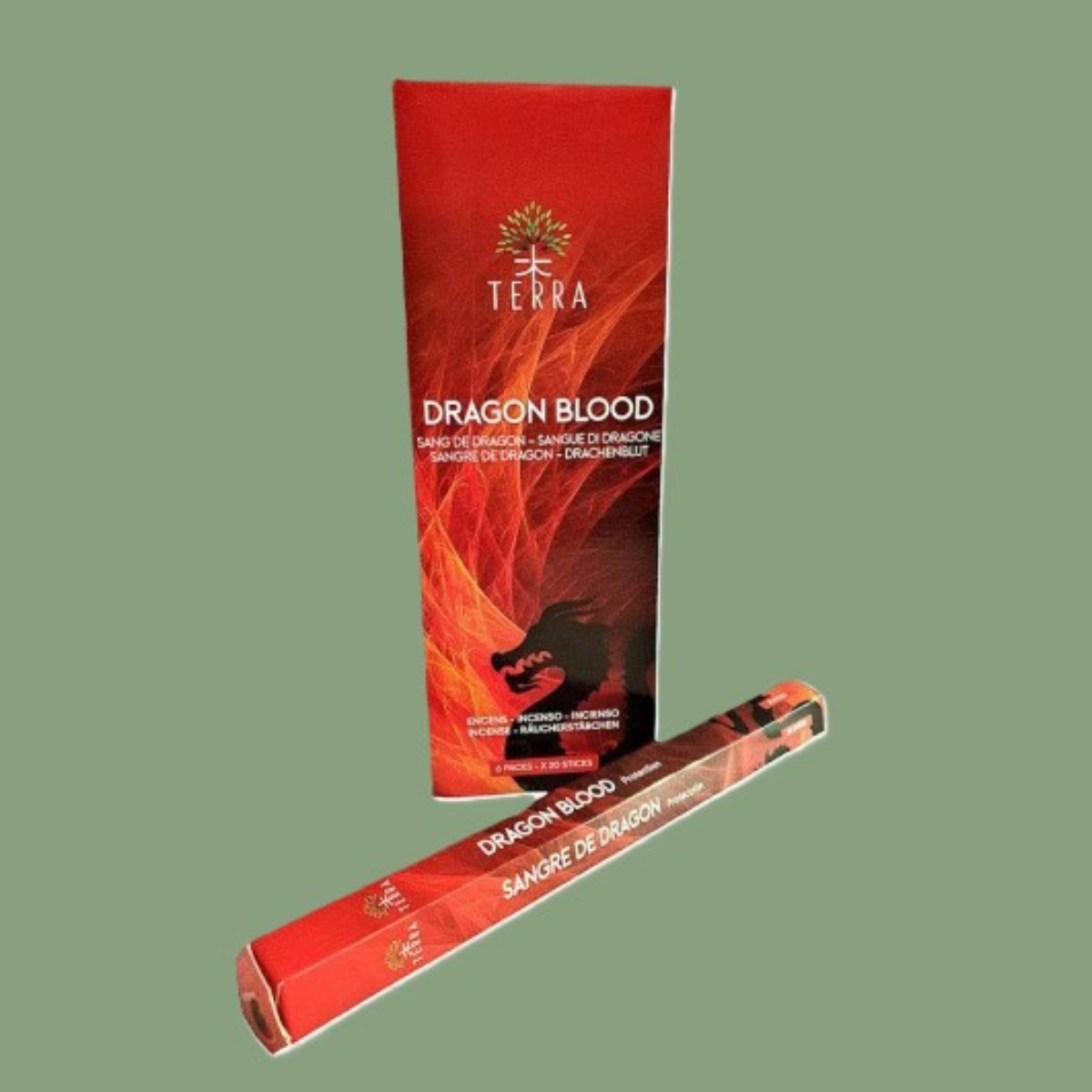 Encens Naturel Sans Charbon Hexa « Sang de Dragon » – Terra